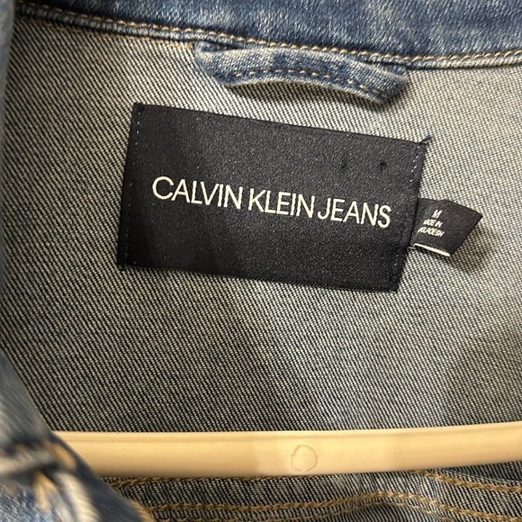 Calvin Klein Cropped Jean Jacket - Picture 2 of 5